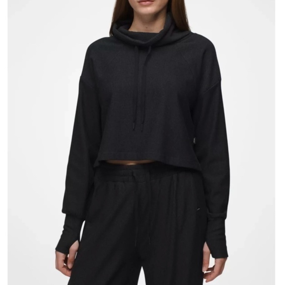 prAna Sacred Space Pullover Heathered Black M